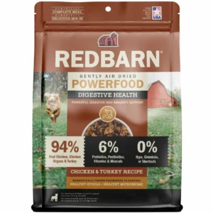 Redbarn Power Food Digestive Health Chicken & Turkey Recipe Gently Air-Dried Dog Food