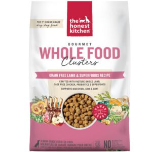 The Honest Kitchen Gourmet Whole Food Clusters Grain Free Lamb & Superfoods Recipe Dry Dog Food