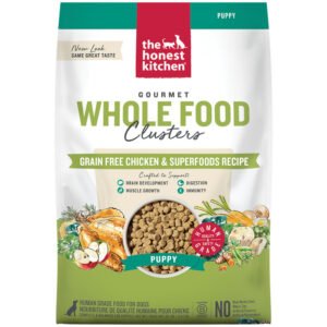 The Honest Kitchen Gourmet Whole Food Clusters Grain Free Chicken & Superfoods Recipe Puppy Dry Dog Food
