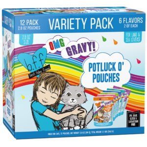 Weruva BFF OMG Gravy! Potluck O’ Pouches Variety Pack Wet Cat Food
