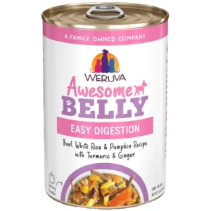 Weruva Awesome Belly Easy Digestion Beef, White Rice & Pumpkin Recipe w/ Turmeric & Ginger Canned Dog Food