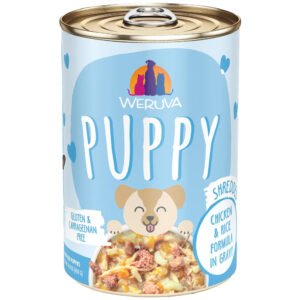 Weruva Puppy Shredded Chicken & Rice Formula in Gravy Canned Dog Food