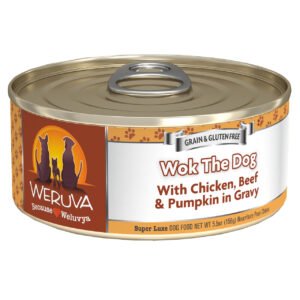 Weruva Wok the Dog with Chicken, Beef  and Pumpkin in Gravy Canned Dog Food