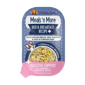 Weruva Meals ‘n More Bed & Breakfast Recipe Plus Wet Dog Food