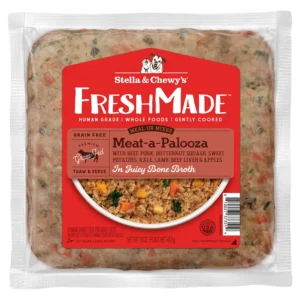 Stella & Chewy’s Gently Cooked Meat-a-Palooza Recipe In Juicy Bone Broth Frozen Dog Food