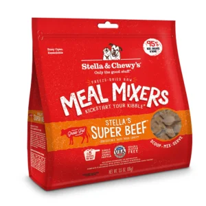 Stella & Chewy’s Super Beef Freeze-Dried Raw Dog Meal Mixers