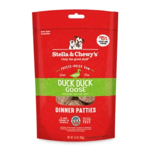 Stella & Chewy’s Duck Duck Goose Patties Freeze-Dried Raw Dog Food