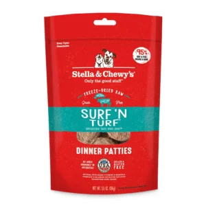 Stella & Chewy’s Surf ‘N Turf Dinner Patties Freeze-Dried Raw Dog Food