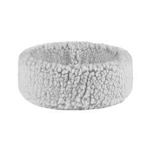 Friends Forever Gray Snuggly Fleece Round Pet Bed