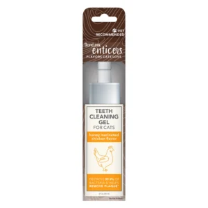 TropiClean Enticers Honey Marinated Chicken Flavor Teeth Cleaning Gel for Cats