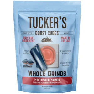 Tucker’s Boost Cubes Whole Grinds Pureed Whole Salmon Frozen Dog & Cat Meal Topper