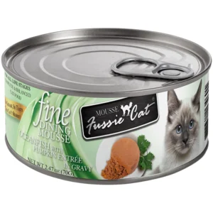 Fussie Cat Fine Dining Mousse Oceanfish w/ Pumpkin Entrée in Gravy Canned Cat Food