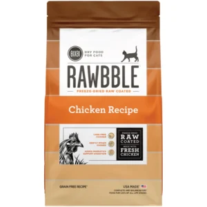 Bixbi Rawbble Freeze-Dried Raw Coated Chicken Recipe Grain Free Dry Cat Food