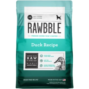 Bixbi Rawbble Freeze-Dried Raw Coated Duck Recipe Grain Free Dry Dog Food