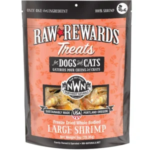 Raw Rewards Freeze Dried Whole Bodied Large Shrimp Cat & Dog Treats