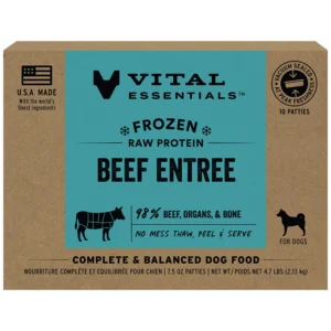 Vital Essentials Beef Entrée Frozen Raw Patties Dog Food