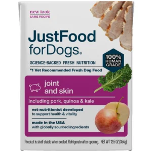 JustFoodforDogs Pantry Fresh Joint & Skin Support Gently Cooked Dog Food