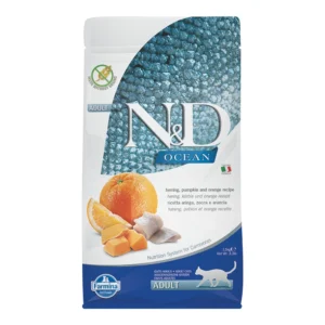Farmina N&D Ocean Herring, Pumpkin & Orange Adult Dry Cat Food