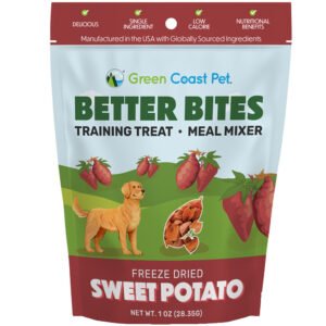 Green Coast Pet Better Bites Freeze Dried Sweet Potato Dog Meal Mixer & Training Treats