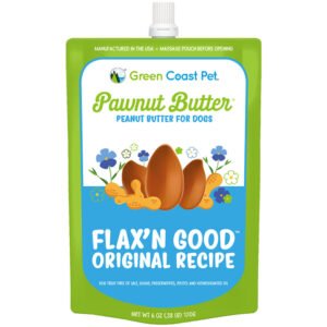 Green Coast Pet Pawnut Butter Flax’n Good Original Recipe Lickable Dog Treat