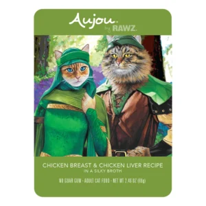 RAWZ Aujou Chicken Breast & Chicken Liver Recipe Wet Cat Food