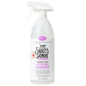 Skout’s Honor Professional Strength Litter Box Deodorizer Spray for Cats