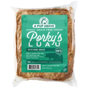 A Pup Above Gently Cooked Grain Free Porky’s Luau w/ Bone Broth Frozen Dog Food