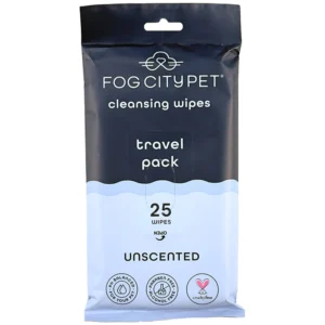Fog City Pet Unscented Cleansing Wipes Travel Pack for Dogs & Cats