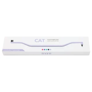 RyerCat Lavender Dual Sided Cat Toothbrush