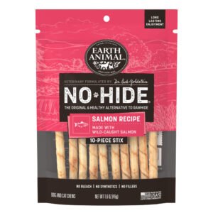 Earth Animal Dr. Bob Goldstein’s No-Hide Salmon Stix Dog & Cat Chew Treats