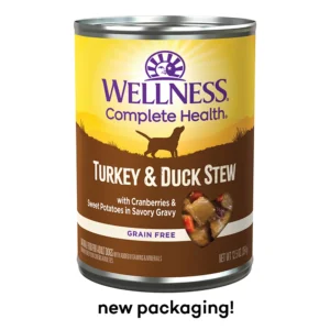 Wellness Complete Health Turkey & Duck Stew w/ Sweet Potatoes & Cranberries In Savory Gravy Canned Dog Food