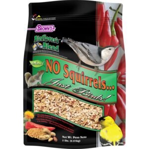 Brown’s Bird Lover’S Blend No Squirrels, Just Birds Wild Bird Seed, 5-Lb