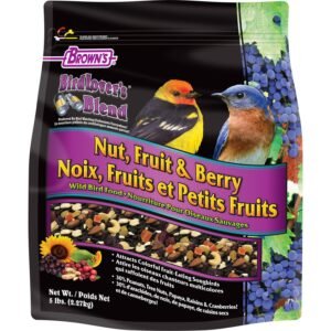 Brown’s Bird Lover’S Blend Nut, Fruit & Berry Wild Bird Food, 5-Lb