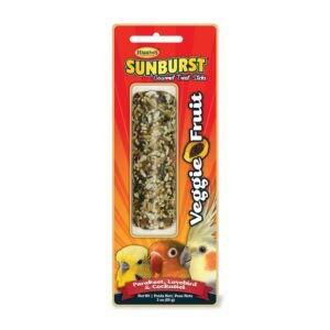 Sunburst Stick Veggie Fruit – Parakeet/Lovebird/Cockatiel Bird Treat