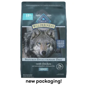 Blue Wilderness Nature’s Evolutionary Diet w/ Chicken & Wholesome Grains Adult Dry Dog Food
